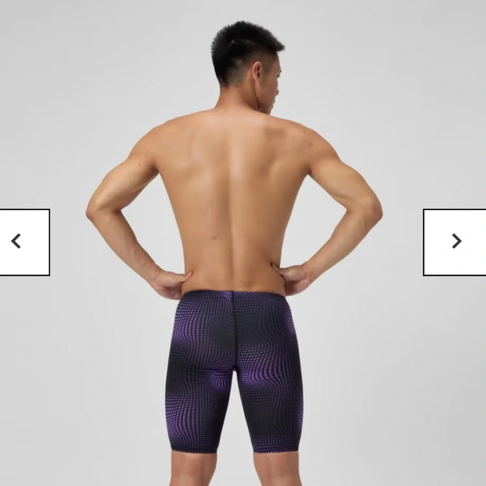 NWT SPEEDO Men's Flow Jammer in Black/Purple